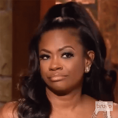 Close Up Woman's Face With Ponytail GIF