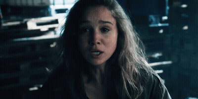 Close Up Woman's Serious Face GIF