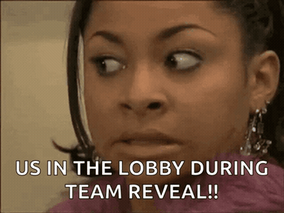 Close Up Woman Saying Us During Team Reveal GIF
