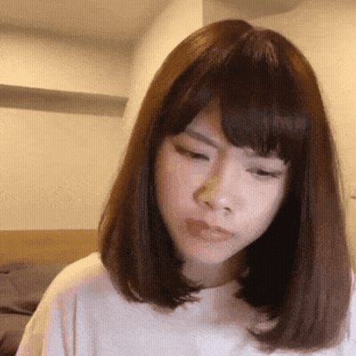 Close-Up Woman Serious Expression GIF