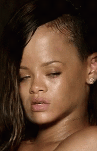 Close Up Woman With Eyes Closed And Wet Hair GIF