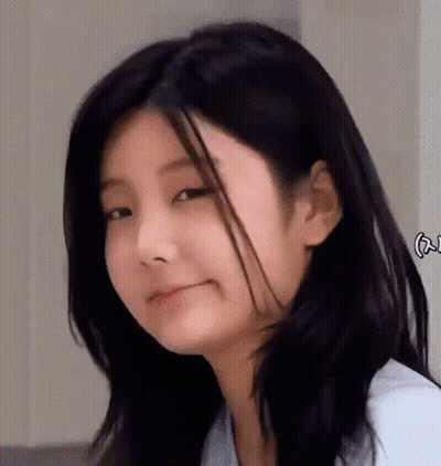 Close Up Woman With Long Black Hair Making Face
