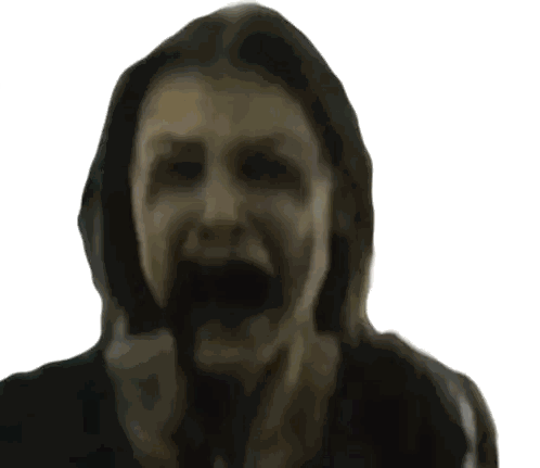 Close Up Woman With Open Mouth Sticker