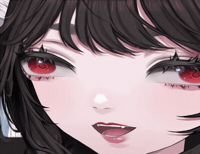 Close Up Woman With Red Eyes GIF
