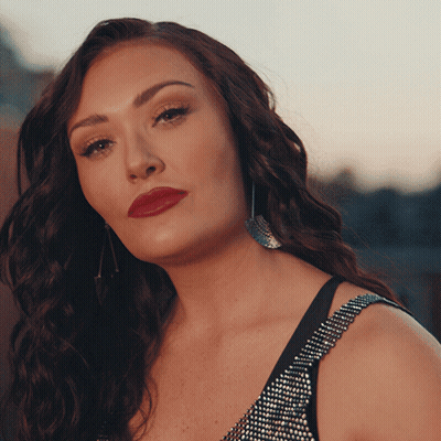 Close-Up Woman With Red Lips GIF