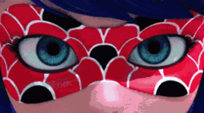Close Up Woman With Red Mask GIF