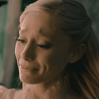 Close-Up Woman With Tear Running Down Cheek GIF