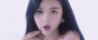 Close Up Woman With Tear Running Down Face GIF