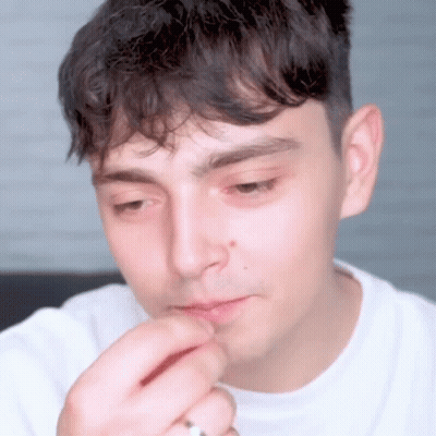 Close Up Young Man Hand On Mouth GIF