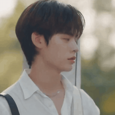 Close Up Young Man White Shirt Black Backpack GIF