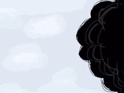 Cloud Flying Bald Eagle GIF