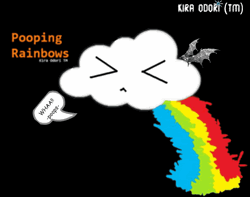 Cloud Pooping Rainbow Animation GIF