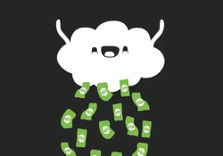 Cloud Raining Money