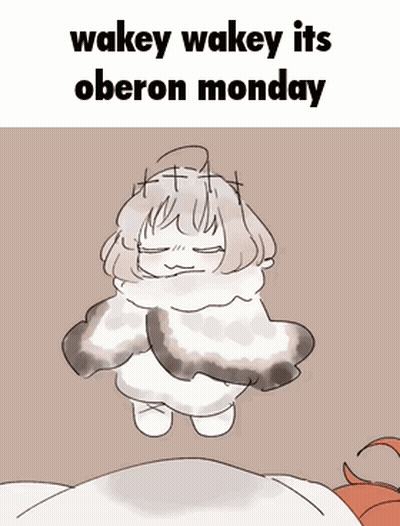 Cloud Saying Wakey Wakey Its Oberon Monday GIF