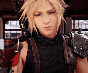 Cloud Strife Offering Drink GIF