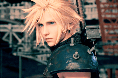 Cloud Strife Serious Stare GIF