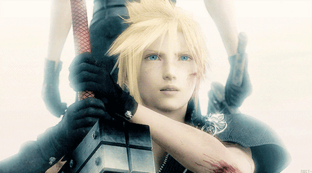 Cloud Strife Shaking Head GIF