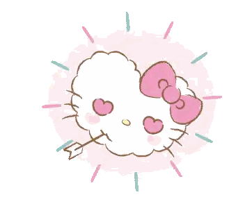 Cloud With Hearts Sticker