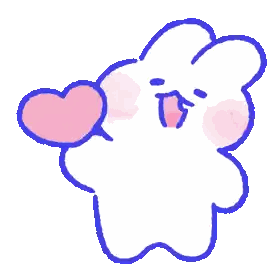 Cloud With Pink Hearts In Mouth Sticker
