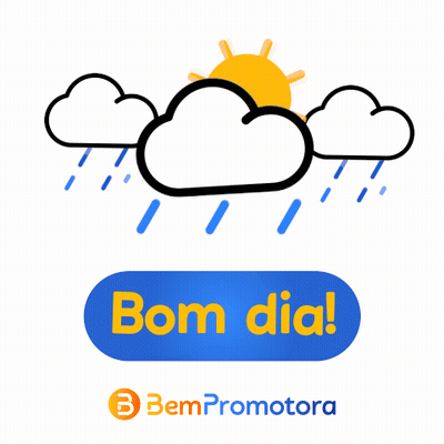 Cloud With Rain And Bom Dia GIF