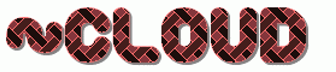 Cloud Woven Brown Letterring GIF