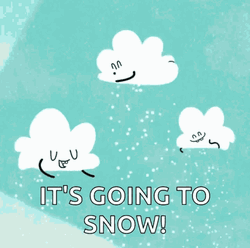 Clouds It's Going To Snow GIF