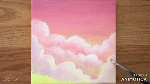 Clouds Painting On Canvas Animatica GIF