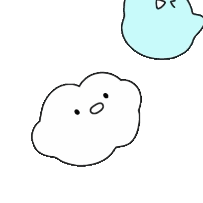 Clouds With Faces Sticker