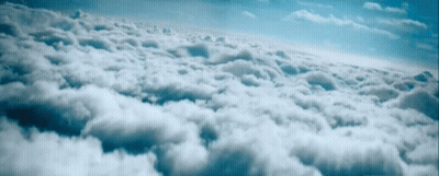 Cloudy Sky From Airplane GIF