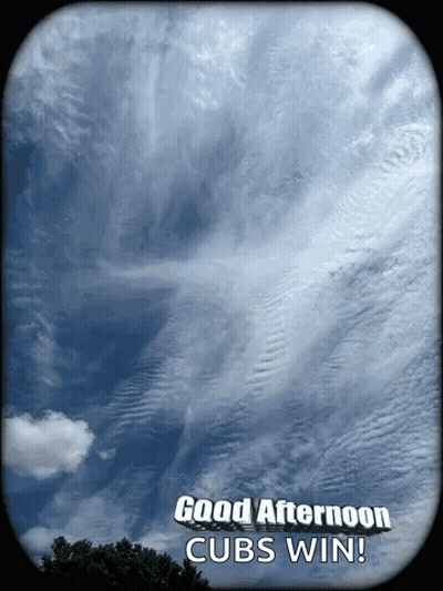 Cloudy Sky Good Afternoon Cubs Win GIF