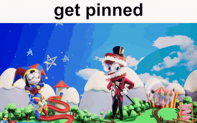 Clown and Man With Huge Teeth Say Get Pinned