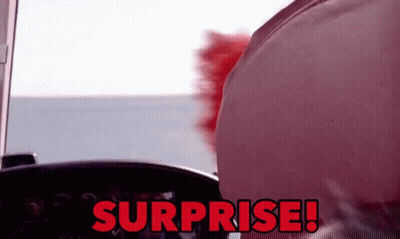 Clown Behind Wheel With Surprise GIF