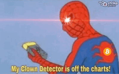 Clown Detector Bitcoin GIF