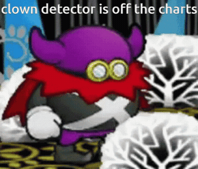Clown Detector Off The Charts Cartoon Character GIF