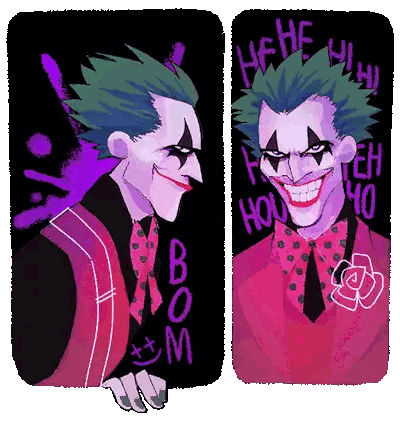 Clown Drawing With Boom Sticker