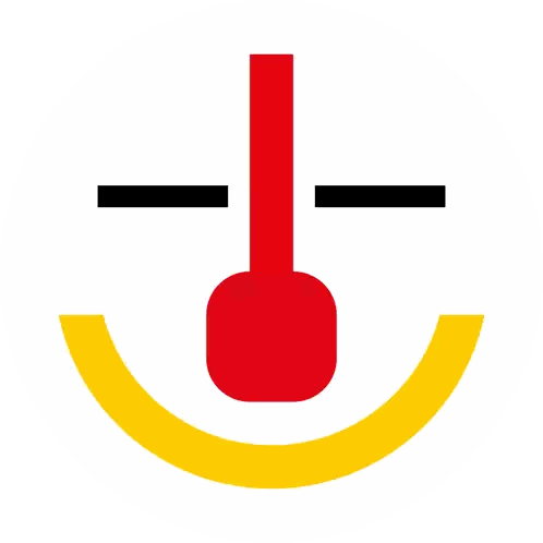 Clown Face With Yellow Circle Sticker