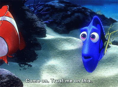 Clown Fish And Blue Fish From Finding Dory GIF