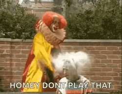 Clown Flour Slap GIF