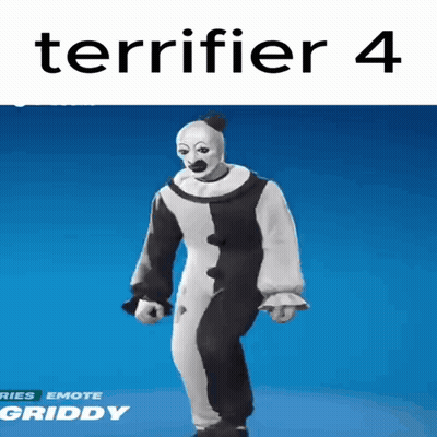 Clown In Black And White Outfit Dancing In Video Game GIF