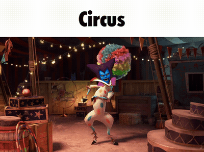 Clown In Circus Costume GIF