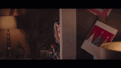 Clown In Santa Claus Costume With Big Smile GIF