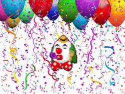 Clown Party Confetti GIF