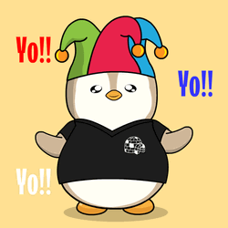 Clown Pudgy Penguin Yoyo GIF