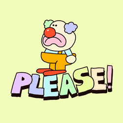 Clown Sad Please GIF