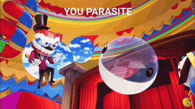 Clown Saying You Parasite GIF