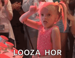 Clown Shoes Little Girl Gesture Loser GIF