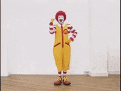 Clown Shoes Ronald McDonald Dancing GIF