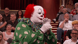 Clown Show Swallows Long Stick GIF