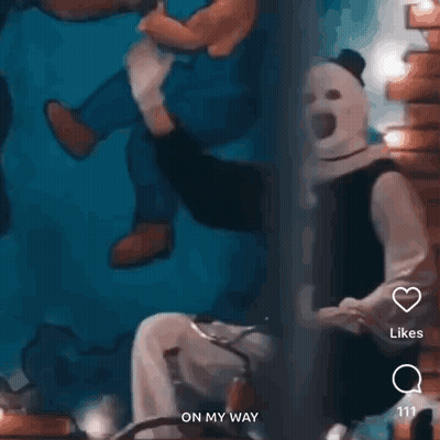 Clown Sitting On Bicycle Saying On My Way GIF