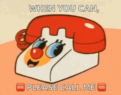 Clown Telephone When You Can Please Call Me GIF